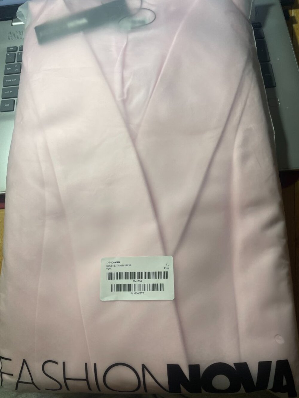 Fashion Nova Ashley Satin Mini Dress Size XL - Pink - Picture 4 of 4